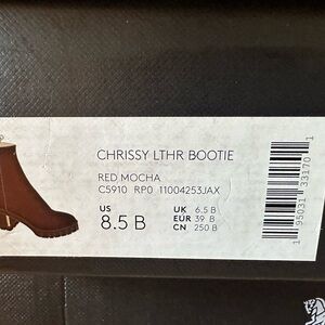 Woman’s Ankle Boots Beautiful Burnt Tan Color New In Box By (COACH DESIGNER)